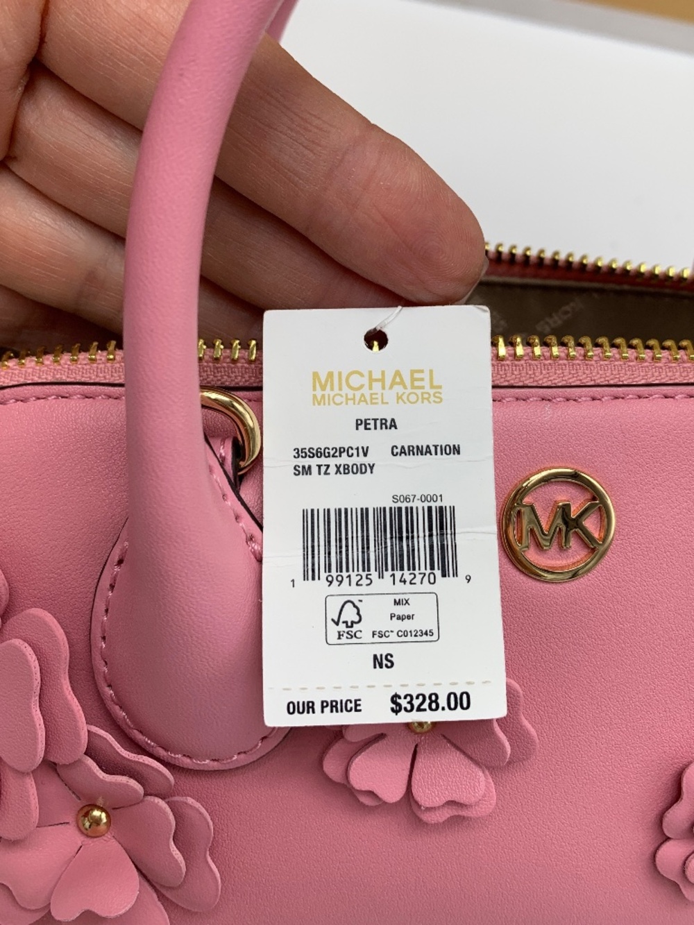 Michael kors Petra Small Floral Embellished Crossbody Bag - Picture 7 of 12